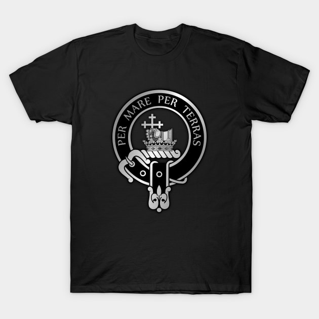 Clan MacDonald Crest & Tartan T-Shirt by Taylor'd Designs